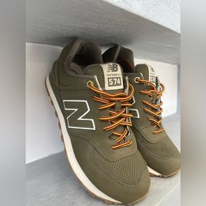 Classic New Balance 574 Olive Green Size 7.5 US